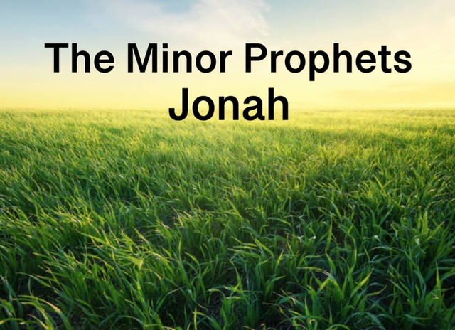 Recovering a Rebellious Prophet Jonah: 1-2